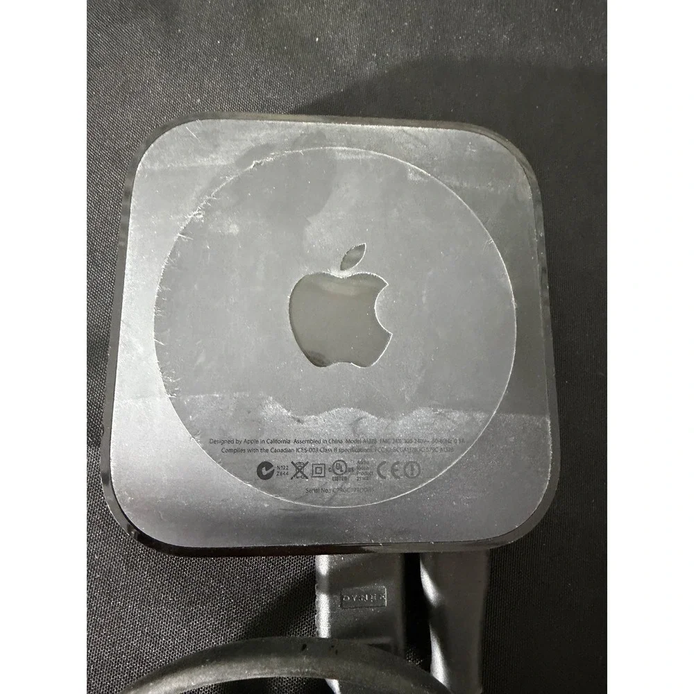 Apple TV 3rd Gen A1427 Black Good Streaming Media Player with Cables Working